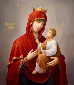 Икона Пресвятой Богородицы Тихвинская - мастерская Пахомова