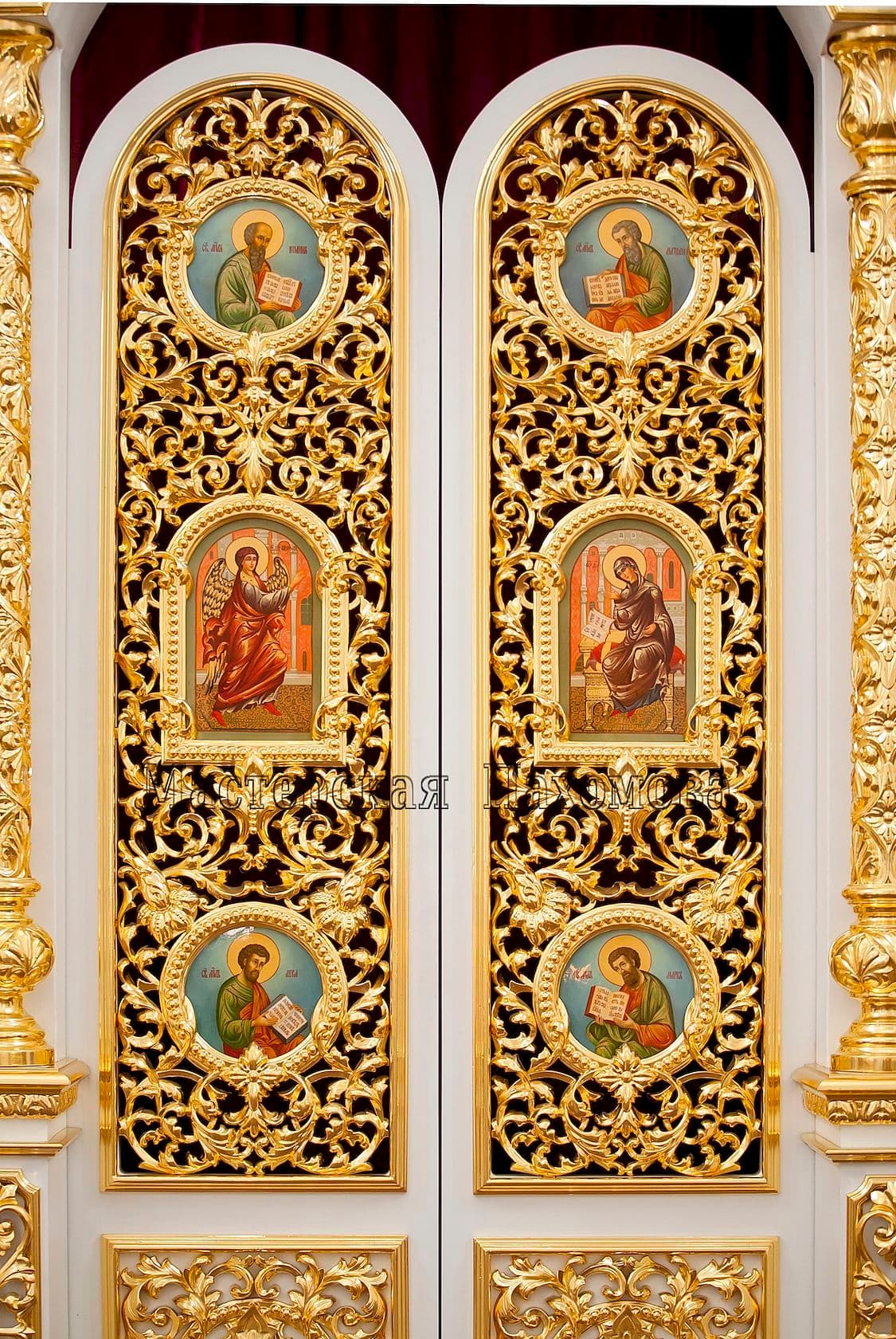 Царские врата, иконостас Храм Сергия Радонежского