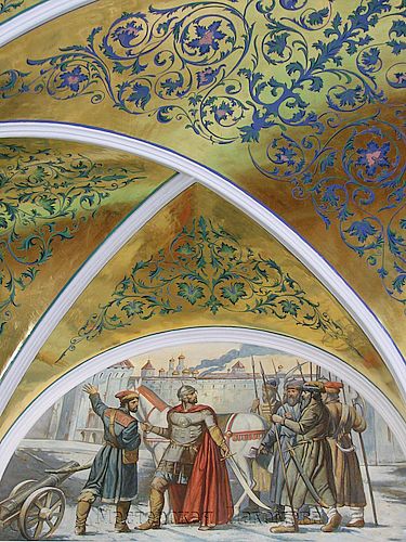 Росписи стен конференц зала Ставропольской Епархии. Академический стиль