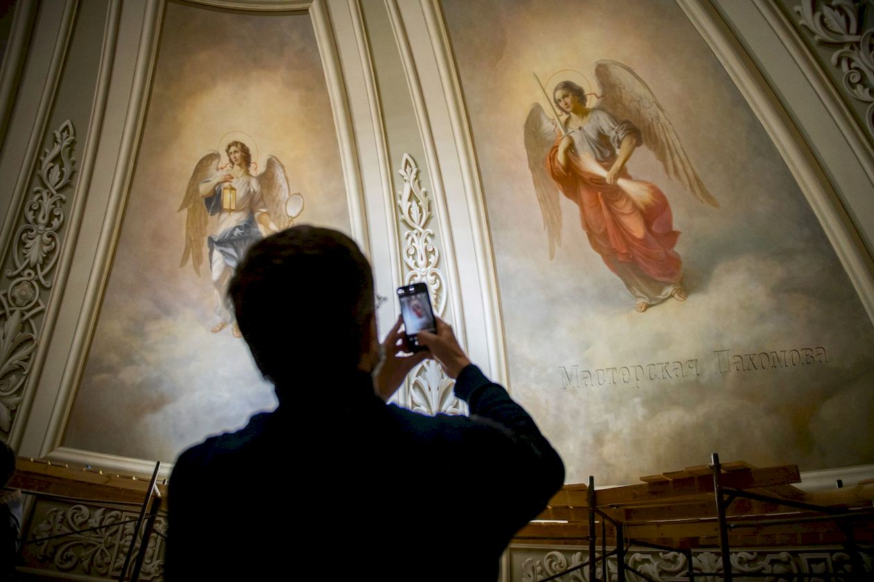 Авторская роспись живописи собора Казанской иконы Божией Матери