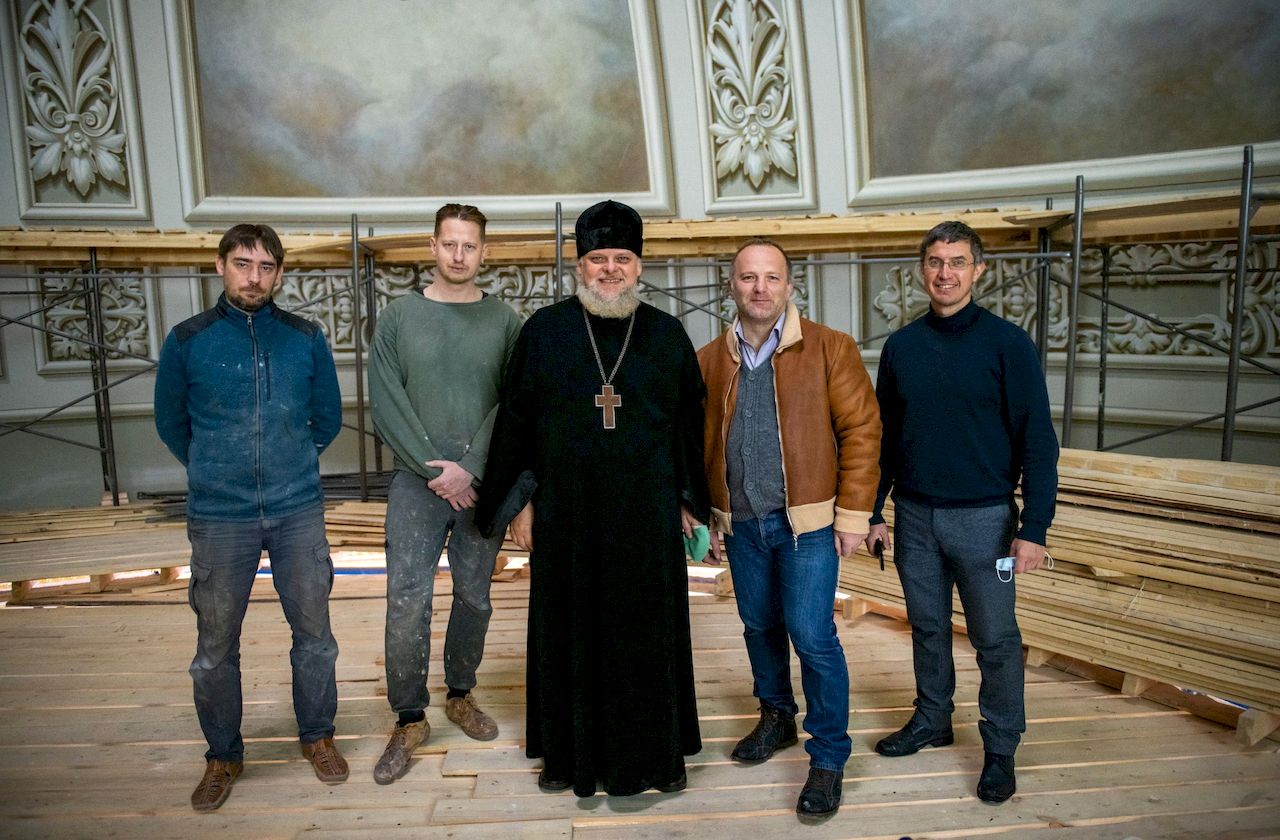 Заседание рабочей комиссии по воссозданию росписи Казанского собора